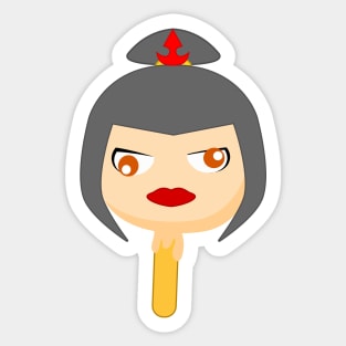 Avatar the Last AIrbender Azula Ice Cream Sticker